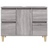 vidaXL Meuble d'évier sonoma gris 80x33x60 cm bois d'ingénierie