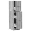 vidaXL Armoire apothicaire sonoma gris 30x41x118 cm bois d'ing&eacute;nierie