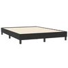 vidaXL Sommier &agrave; lattes de lit avec matelas noir 140x210 cm velours