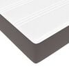 vidaXL Cadre de lit avec matelas Gris 140 x 190 cm tissu