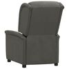 vidaXL Fauteuil &eacute;lectrique de massage Gris fonc&eacute; Tissu microfibre