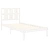 vidaXL Cadre de lit sans matelas blanc 100x200 cm bois de pin massif