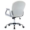 vidaXL Chaise de bureau pivotante Blanc Similicuir