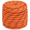 vidaXL Corde de bateau Orange 16 mm 100 m Polypropyl&egrave;ne