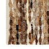 vidaXL Tapis &agrave; poils Cuir v&eacute;ritable 160x230 cm Marron/Blanc