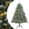 vidaXL Sapin de No&euml;l artificiel Vert 240 cm PVC, plastique et acier