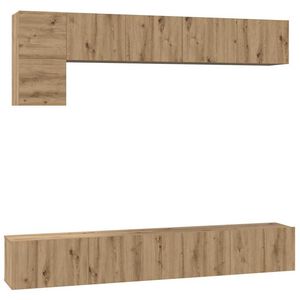 vidaXL Ensemble meuble TV 5 pcs Ch&ecirc;ne artisanal Bois d'ing&eacute;nierie