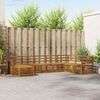 vidaXL Ensembles de canap&eacute;s 8 pcs Naturel Bois d'Acacia Massif