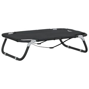 vidaXL Lit pour Chien 90 x 55 x 18 cm Acier Noir