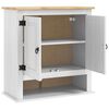 vidaXL Armoire suspendue Corona Blanc 70 x 33 x 71,5 cm Pin massif
