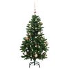 vidaXL Sapin de Noël artificiel articulé 150 LED et boules 120 cm
