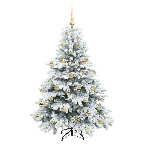 vidaXL Sapin de No&euml;l artificiel avec 150 LED Blanc 150 cm PE et PVC