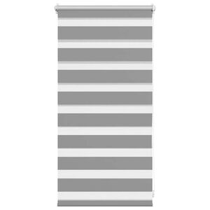 vidaXL Store v&eacute;nitien Zebra 40,9 x 100 cm, largeur du tissu 36,7 cm, gris