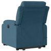 vidaXL Fauteuil inclinable de massage &eacute;lectrique bleu velours