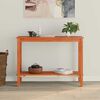 vidaXL Table console Brun Cir&eacute; 110 x 40 x 80 cm Pin massif