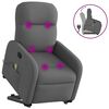vidaXL Fauteuil de massage inclinable Gris fonc&eacute; Tissu