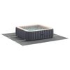 vidaXL Tapis de piscine Gris clair 396 x 396 x 0,1 cm Tissu non tiss&eacute;