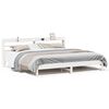 vidaXL Cadre de lit sans matelas blanc 200x200 cm bois massif de pin