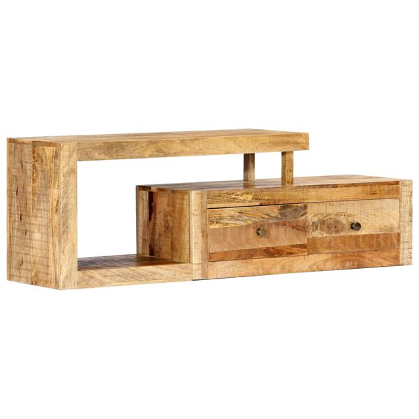 vidaXL Meuble TV 120x30x40 cm Bois massif de manguier