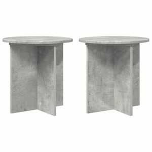 vidaXL Support de Plante 2 pc Gris b&eacute;ton 40 x 40 x 40 cm