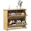 vidaXL Armoire &agrave; chaussures Corona 99x32x85 cm bois de pin massif