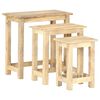 vidaXL Tables gigognes 3 pcs Bois solide de manguier