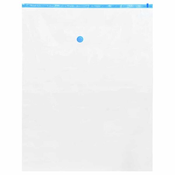 vidaXL Sacs de rangement 10 pcs Transparent et Bleu 100 x 80 cm