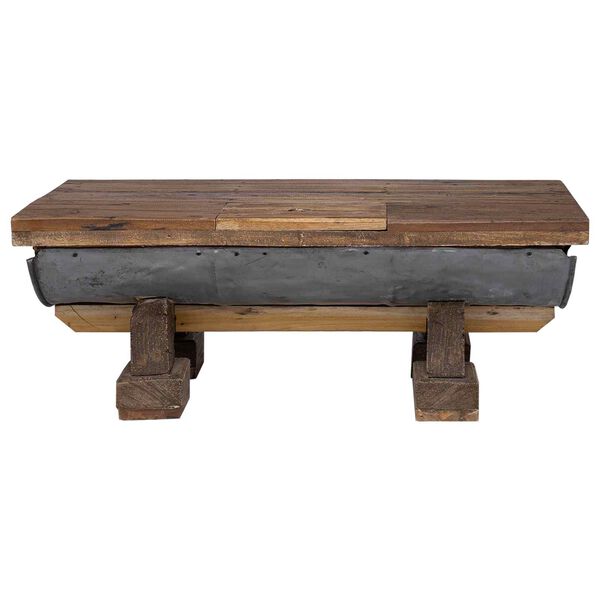 vidaXL Table basse Naturel 90 x 50 x 35 cm bois