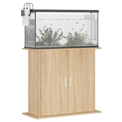 vidaXL Support pour aquarium chêne sonoma 81x36x73cm bois d'ingénierie