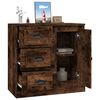 vidaXL Buffet ch&ecirc;ne fum&eacute; 70x35,5x67,5 cm bois d'ing&eacute;nierie