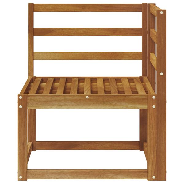 vidaXL Canap&eacute; d'angle ext&eacute;rieur Bois d'Acacia Massif Naturel