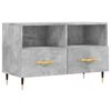 vidaXL Meuble TV Gris b&eacute;ton 80x36x50 cm Bois d'ing&eacute;nierie
