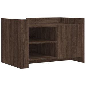 vidaXL Table basse ch&ecirc;ne marron 80x50x50 cm bois d'ing&eacute;nierie