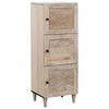 vidaXL Haut Armoire Blanc 40 x 33 x 110 cm bois de manguier massif