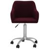 vidaXL Chaise pivotante de bureau Violet Tissu