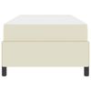vidaXL Cadre de lit avec matelas Cr&egrave;me 100 x 200 cm Faux cuir