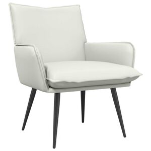 vidaXL Fauteuil Blanc Simili cuir