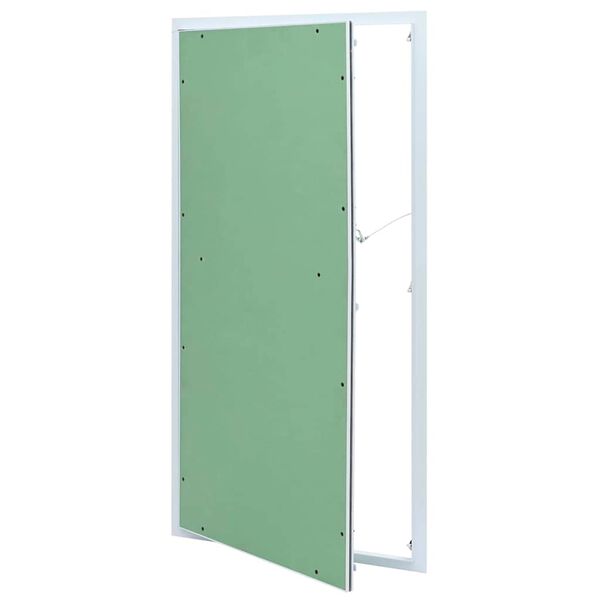 vidaXL Panneau d'Acc&egrave;s Vert et Argent 55 x 105 cm Aluminium et Pl&acirc;tre