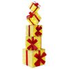 vidaXL D&eacute;coration de No&euml;l bo&icirc;te cadeau 5 pc 125 LED Blanc chaud