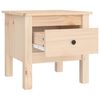 vidaXL Tables d'appoint 2 pcs 40x40x39 cm Bois massif de pin