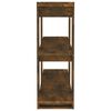 vidaXL Bibliothèque/Séparateur de pièce Chêne fumé 100x30x87 cm