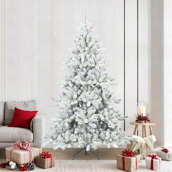 vidaXL Sapin de Noël Artificiel à Branches Articulées 210 cm PVC