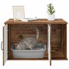 vidaXL Maison pour chat Bois ancien 85 x 55 x 50 cm Bois d'ing&eacute;nierie