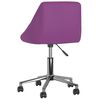 vidaXL Chaises &agrave; manger pivotantes lot de 2 violet similicuir