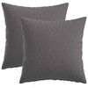vidaXL Housse de coussin 2 pc HEERLEN Gris clair 50 x 50 cm Tissu