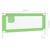 vidaXL Barrière de sécurité de lit d'enfant Vert 190x25 cm Tissu
