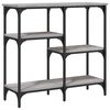 vidaXL Table console sonoma gris 80x29x75 cm bois d'ing&eacute;nierie