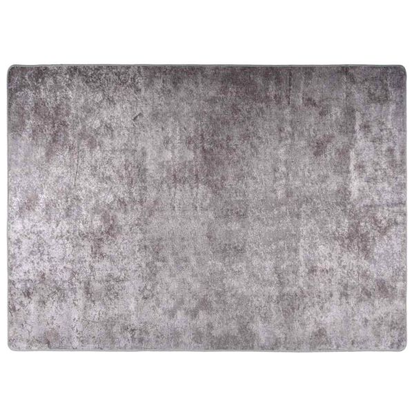 vidaXL Tapis lavable 120x180 cm gris