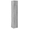 vidaXL Armoire de rangement mince sonoma gris 40x42,5x225 cm