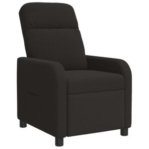 vidaXL Fauteuil inclinable Noir Boucl&eacute;
